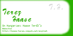 terez haase business card